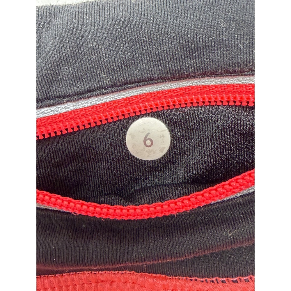 Lululemon Speed Short Coral Pink Black Performance Running Shorts 6 S - Picture 9 of 10
